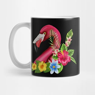 Flamingo Floral Tropical Design Mug